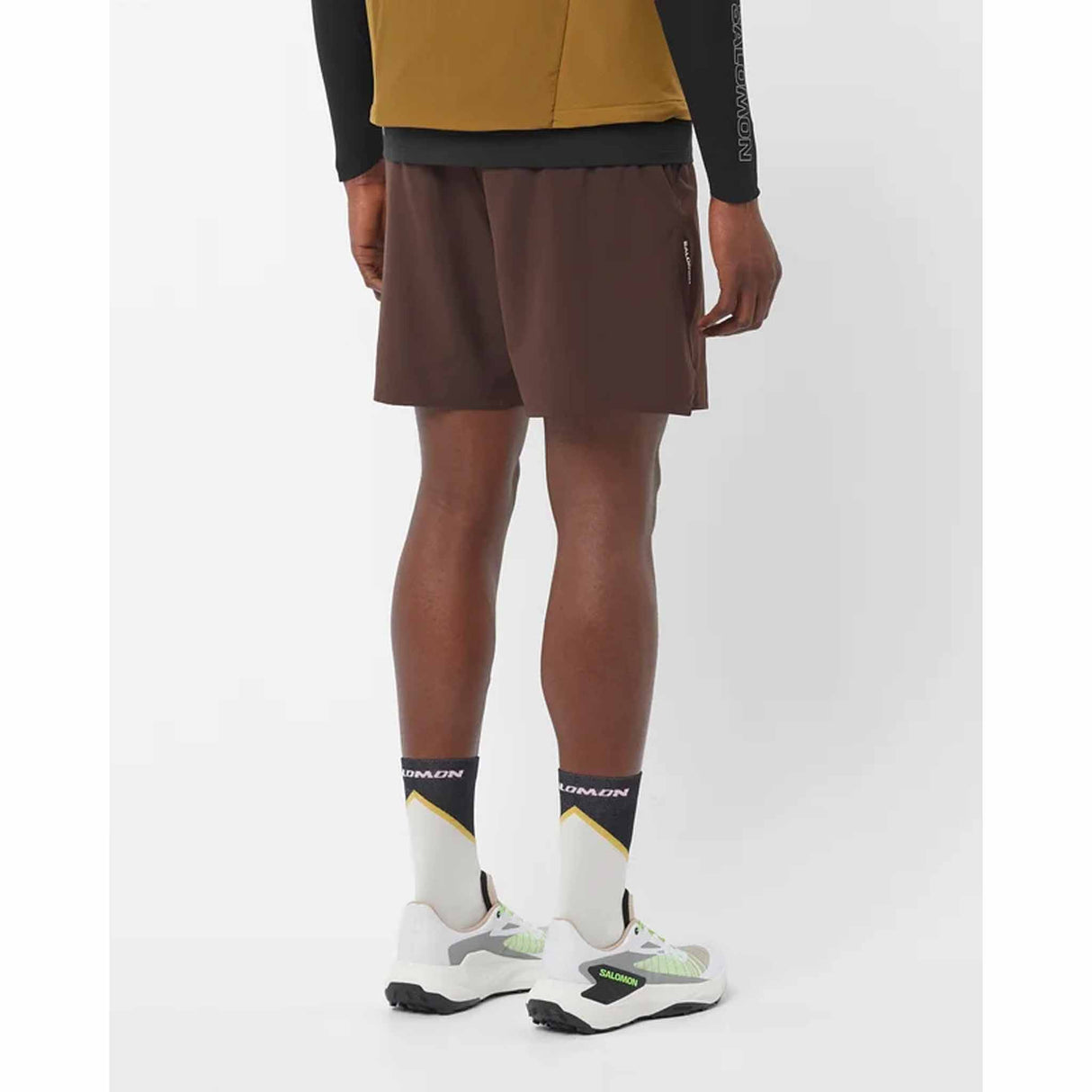 Salomon SHAKEout Core 2-in-1 7-Inch Shorts for Men - Coffee Bean