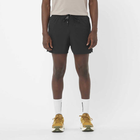 Salomon SHAKEout Core 5 po short de course à pied pour homme face - Deep Black