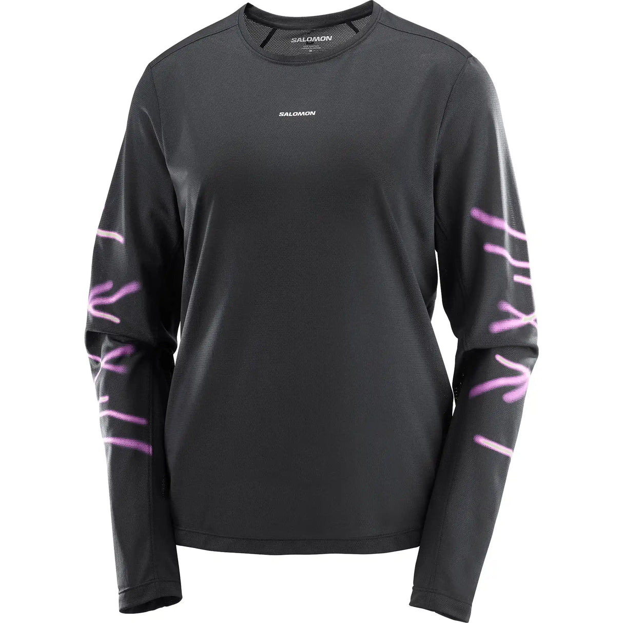 Salomon SHAKEout Core Graphic T-shirt à manches longues pour femme - Deep Black