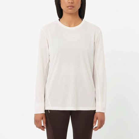 Salomon SHAKEout Core Long Sleeve Tee for Women - Whisper White