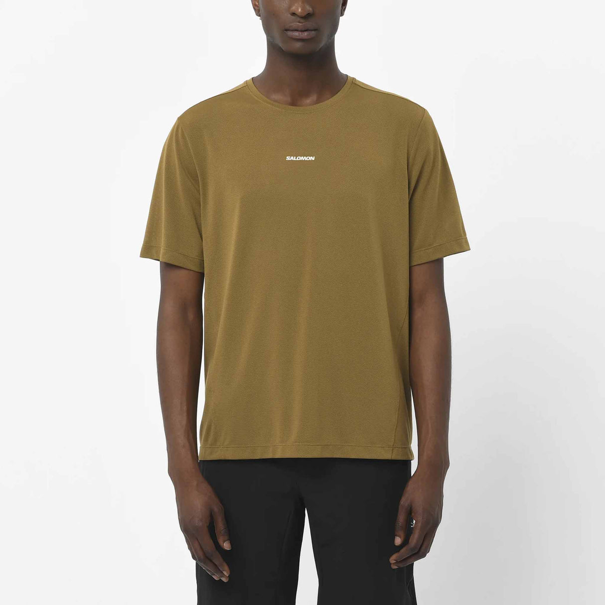 Salomon SHAKEout Core SS Tee for Men - Brilliant Olive