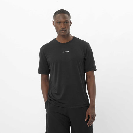 Salomon SHAKEout Core T-shirt de course et entrainement pour homme face - Deep Black