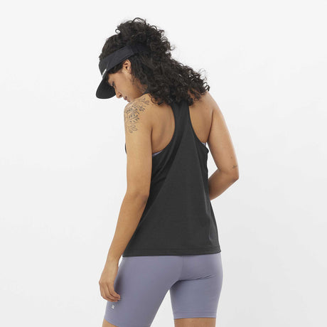 Salomon SHAKEout Core camisole de course à pied pour femme dos - Deep Black