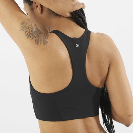 Salomon SHAKEout Core soutien-gorge sport details dos - Deep Black