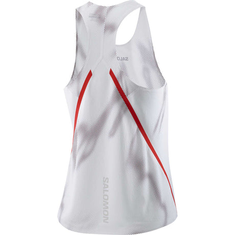 Salomon S/LAB Speed camisole de course à pied pour femme dos - White / Andorra