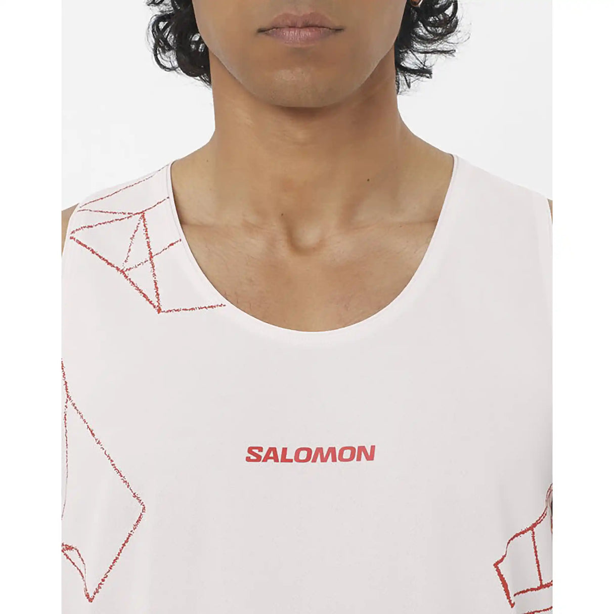 Salomon S/LAB Speed débardeur homme - Lilac Ash / Fiery Red