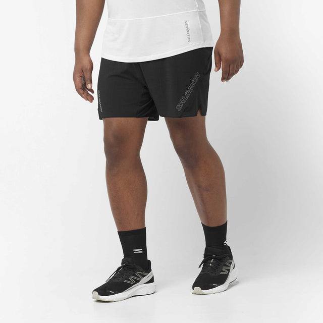 Salomon Sense Aero short de course à pied 5 po pour homme - Deep Black