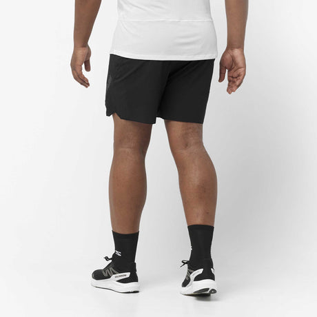 Salomon Sense Aero short de course à pied 5 po pour homme dos - Deep Black