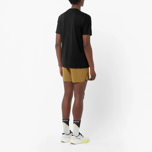 Salomon Sense Aero Graphic T-shirt à manches courtes pour homme - Deep Black / Black Beauty