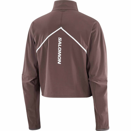 Salomon Sense Aero Hybrid Half-Zip Midlayer for Women - Coffee Bean