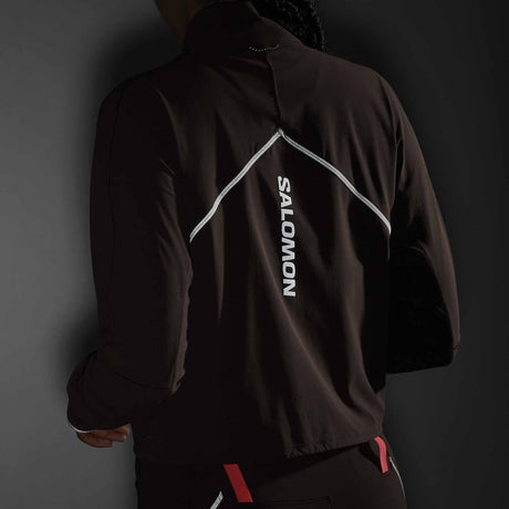 Salomon Sense Aero Hybrid Half-Zip Midlayer for Women - Coffee Bean