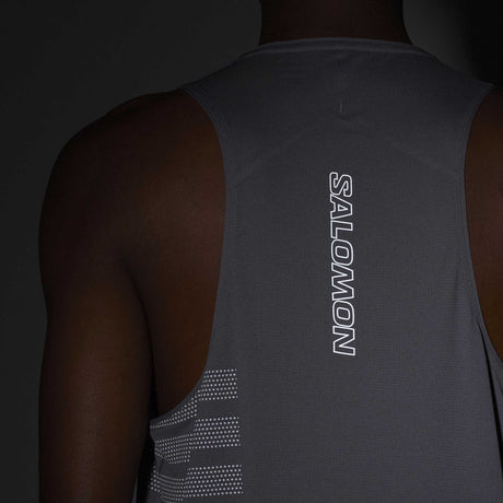 Salomon Sense Aero débardeur de course et entrainement pour homme logo réfléchissant - Castelrock