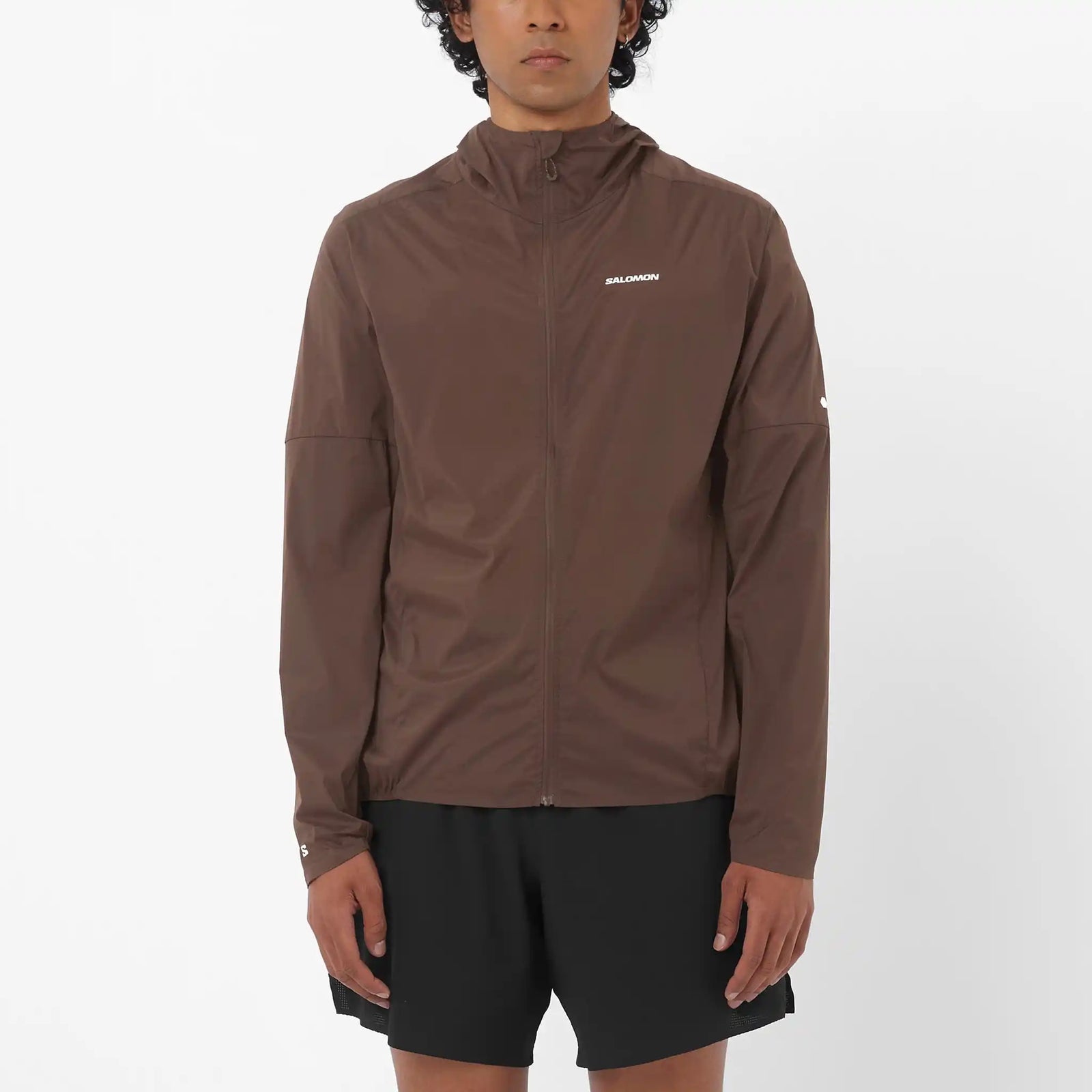 Salomon Sense Aero Wind manteau coupe-vent pour homme - Coffee Bean