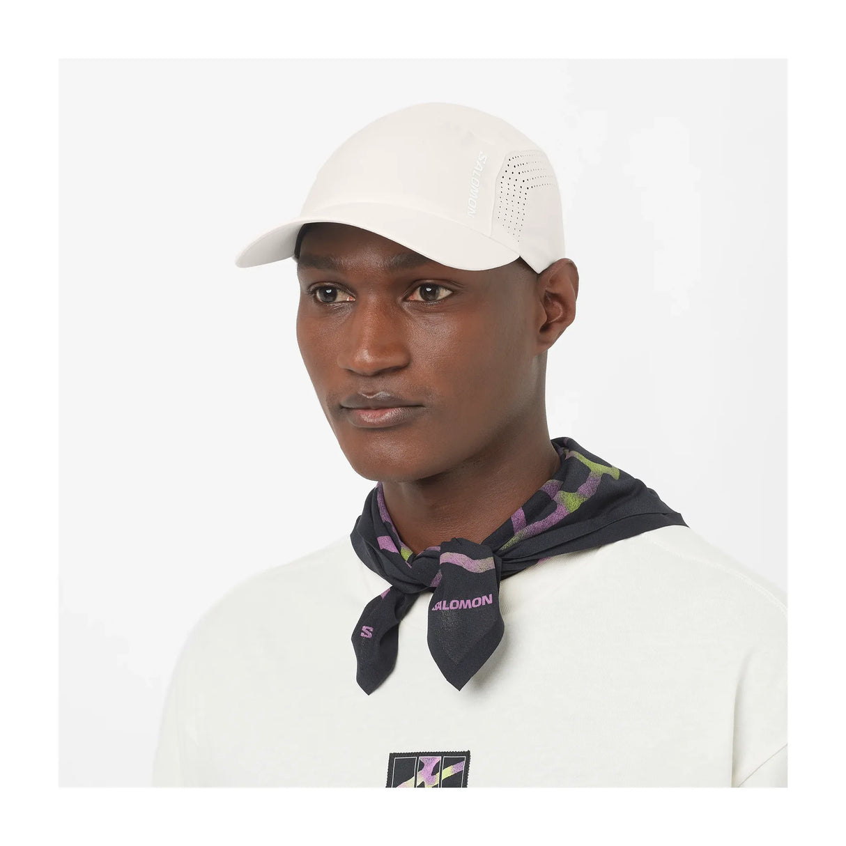 Casquette de course à pied Salomon Shakeout - Whisper White