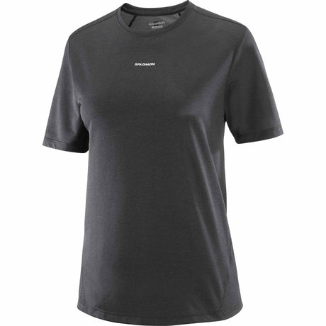 Salomon Shakeout Core SS Tee for Women - Deep Black