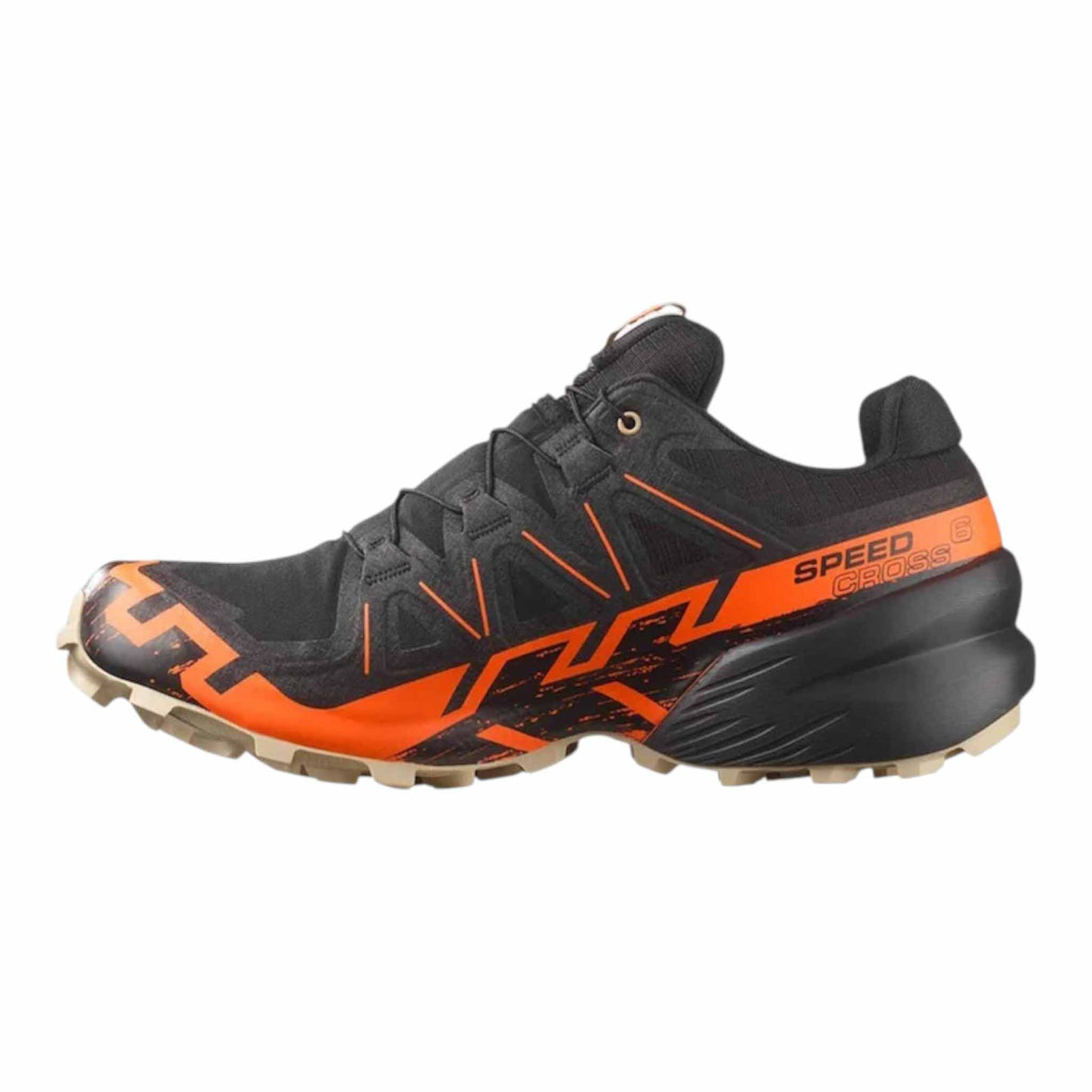 Salomon Speedcross 6 GTX Men's Trail Running Shoes - Black / Shocking Orange / White Pepper