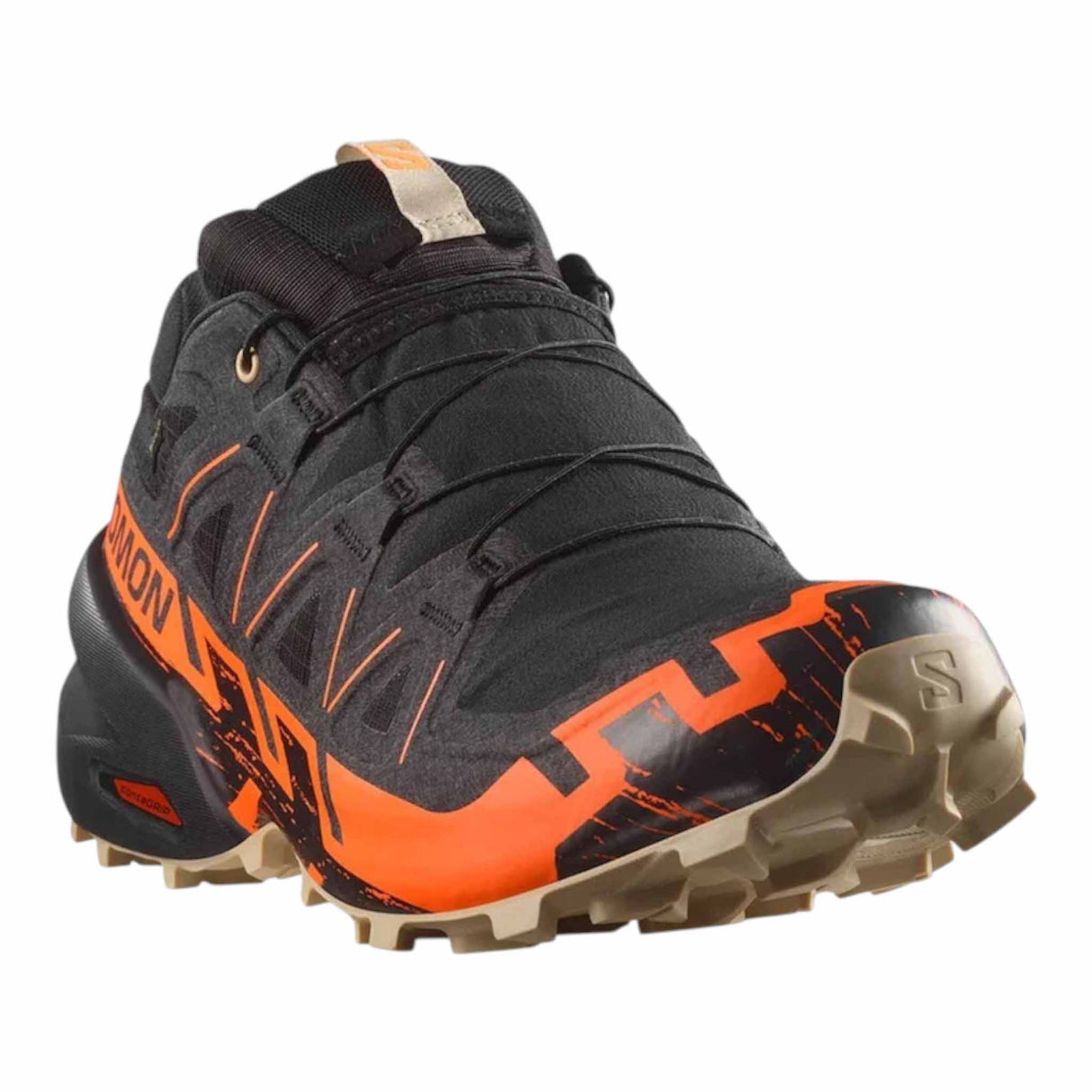 Salomon Speedcross 6 GTX Men's Trail Running Shoes - Black / Shocking Orange / White Pepper