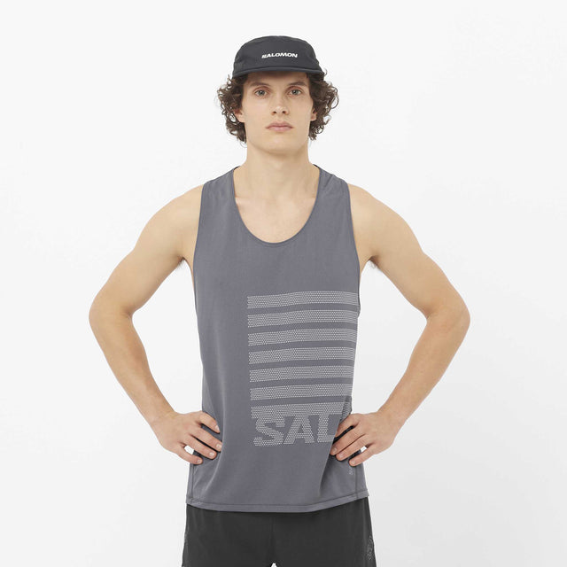 Salomon Salomon Sense Aero débardeur de course et entrainement pour homme