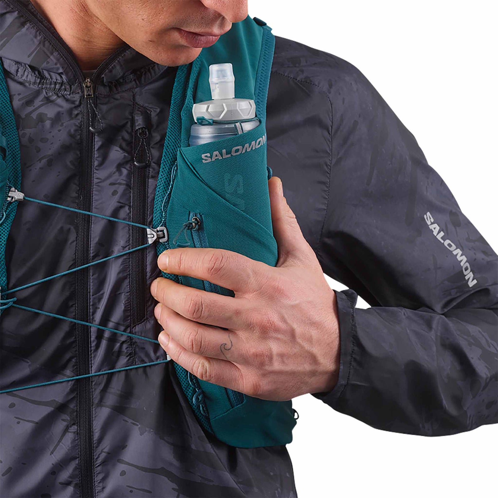 Salomon Salomon Soft Flask 500 ml / 17 oz 42 gourde souple - Slate Grey