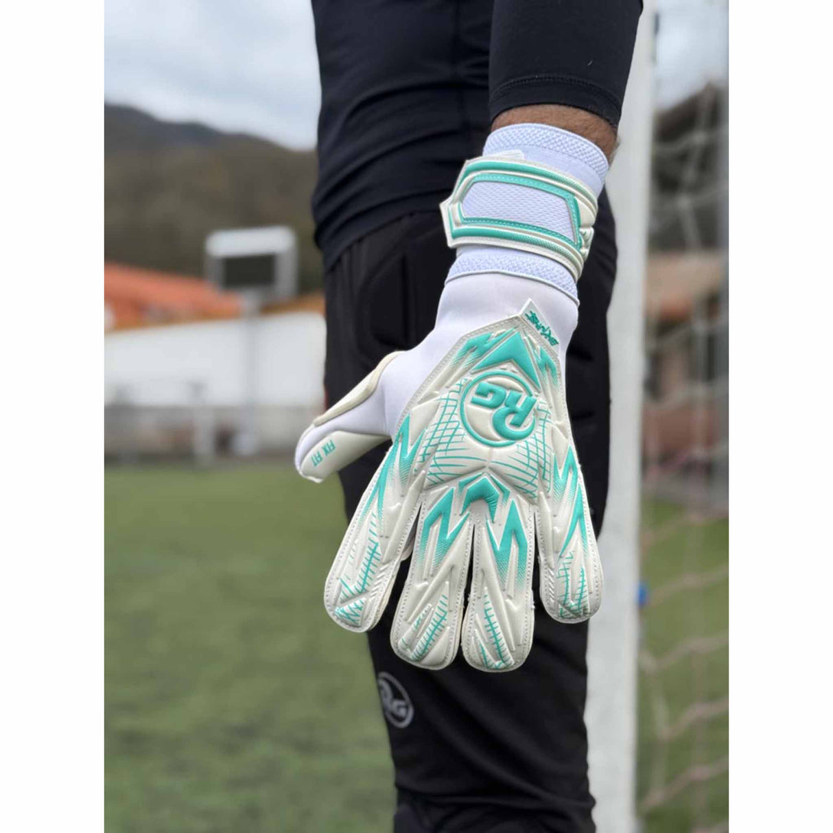 RG Goalkeeper Gloves Samurai - White / Mint Green