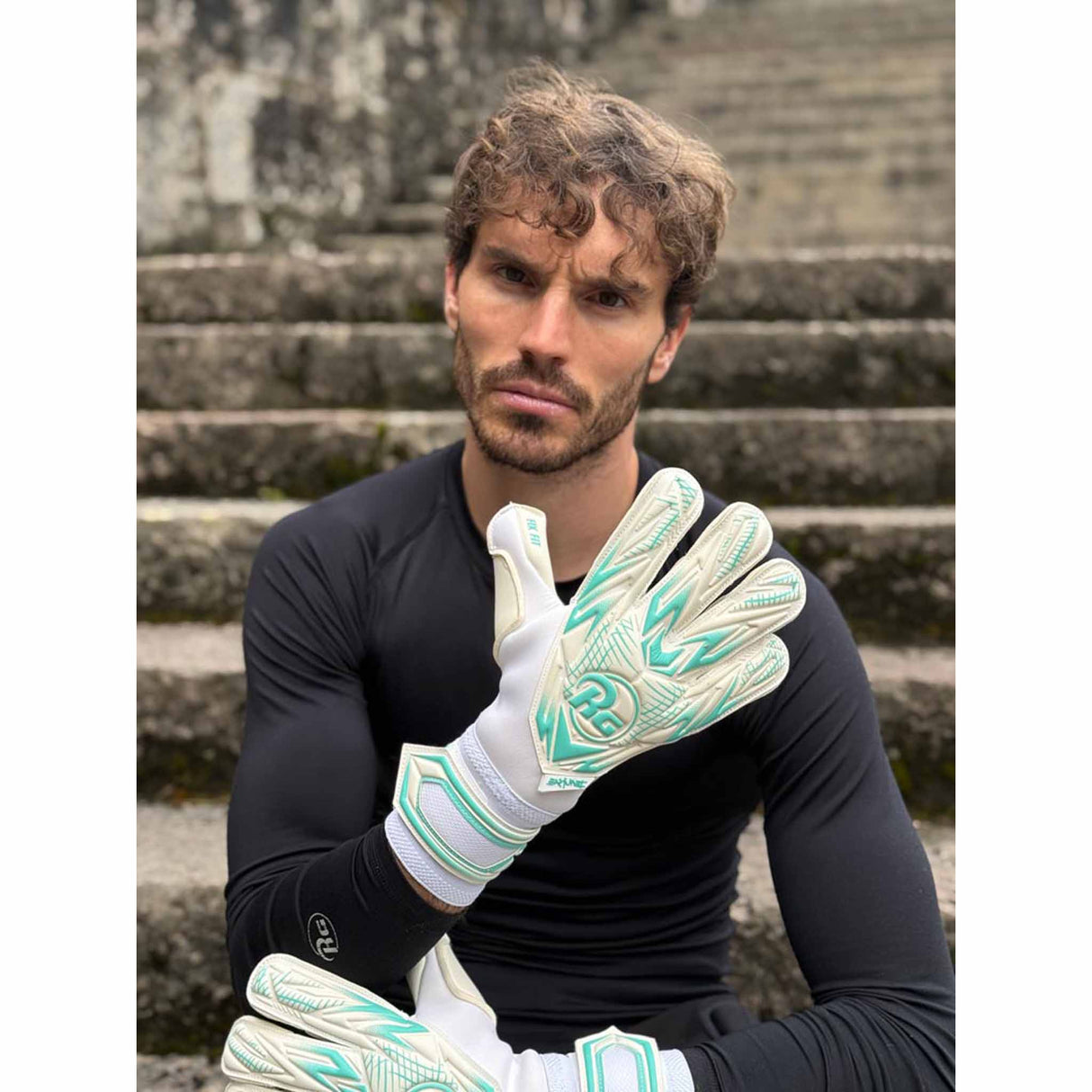 RG Goalkeeper Gloves Samurai - White / Mint Green