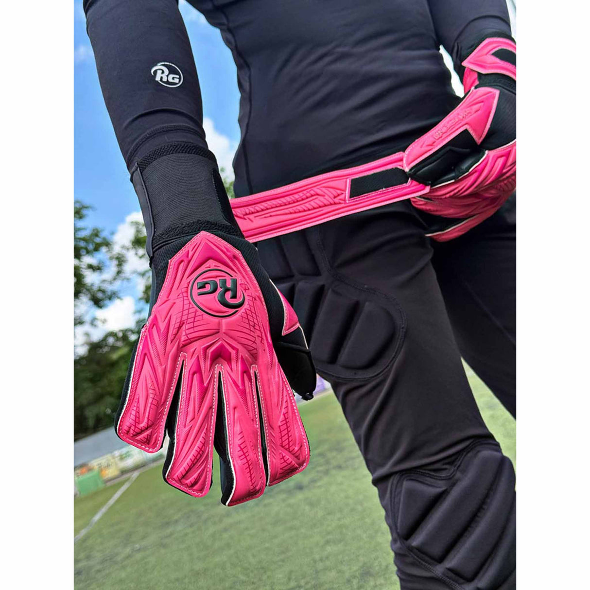 RG Goalkeeper Gloves Samurai Fusion - Pink / Black