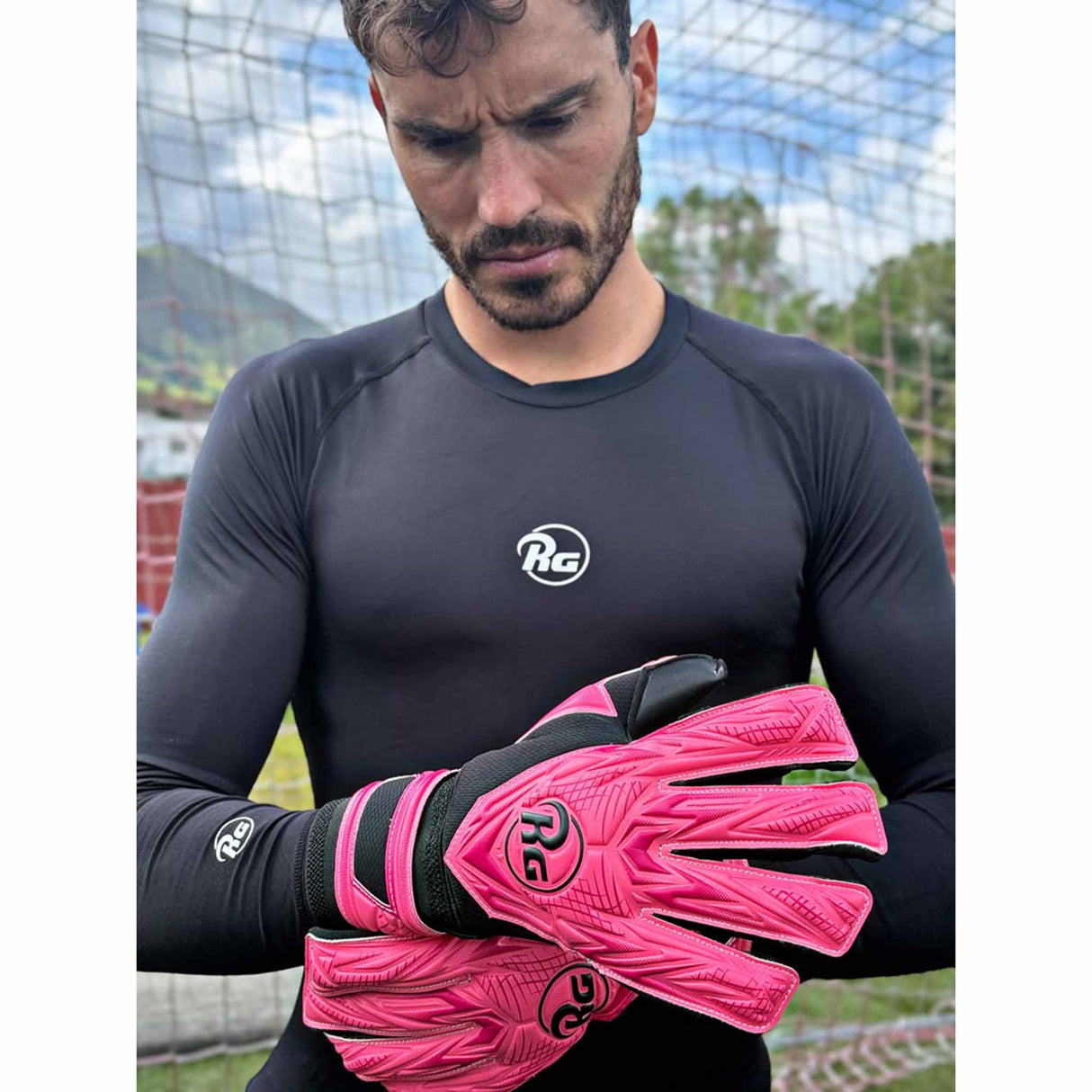 RG Goalkeeper Gloves Samurai Fusion - Pink / Black