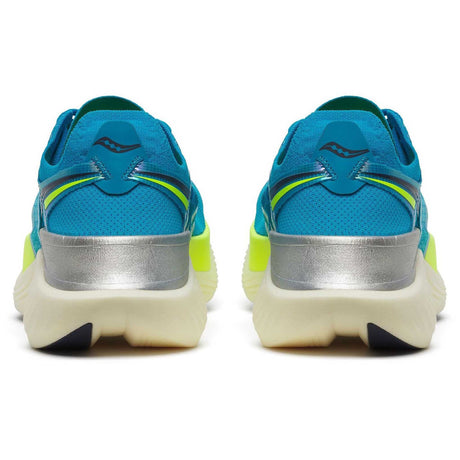 Saucony Endorphin Elite souliers de course femme talons - ViziBlue / Citron