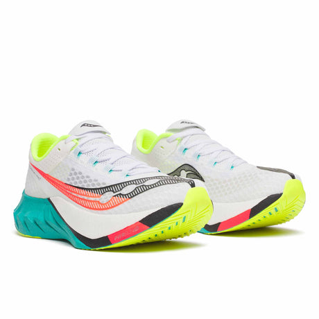 Saucony Endorphin Pro 4 Women's Running Shoes - White / Mutant