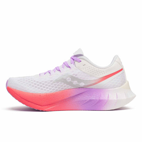 Saucony Endorphin Pro 4 Women's Running Shoes - White / Crocus