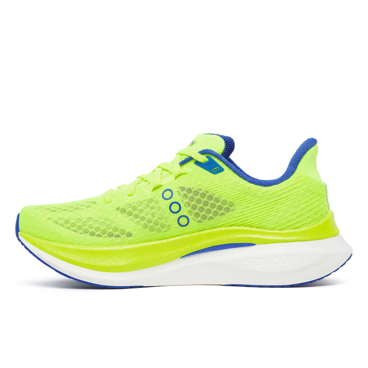 Saucony Endorphin Speed 5 souliers de course homme lateral - Citron / Lapis