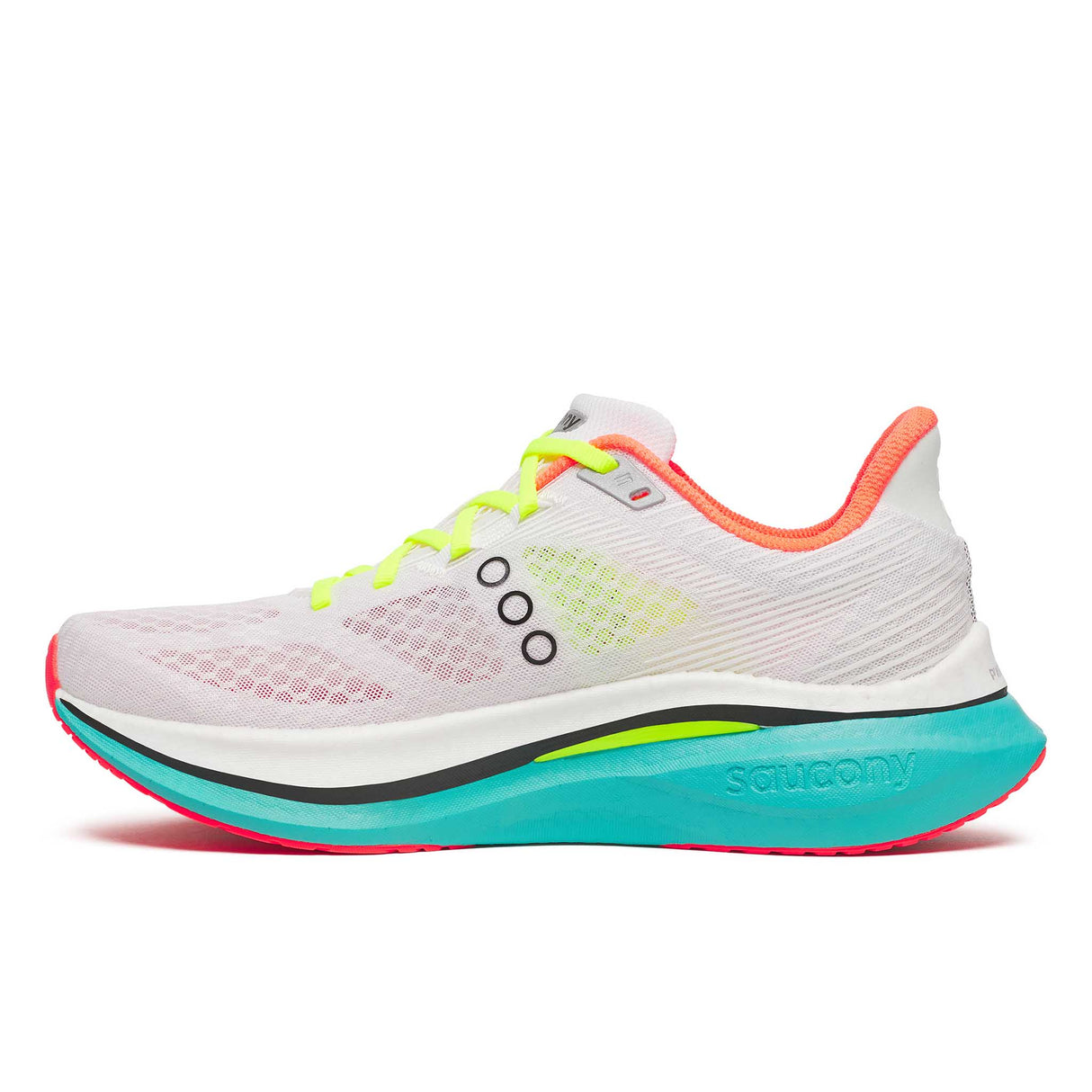 Saucony Endorphin Speed 5 souliers de course homme lateral - White / Mutant