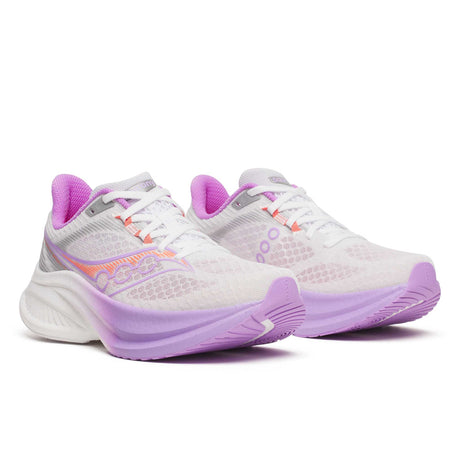 Saucony Endorphin Speed 5 souliers de course femme paire - White / Crocus