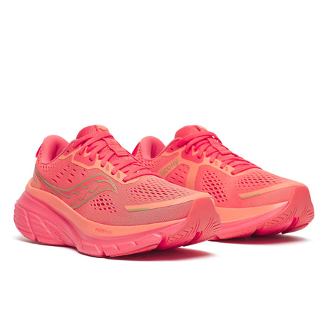 Souliers de course Saucony Guide 18 femme paire -  Salmon / Coral
