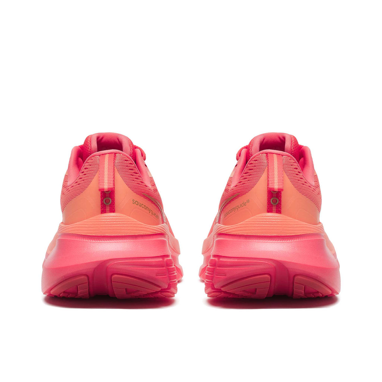 Souliers de course Saucony Guide 18 femme talons - Salmon / Coral