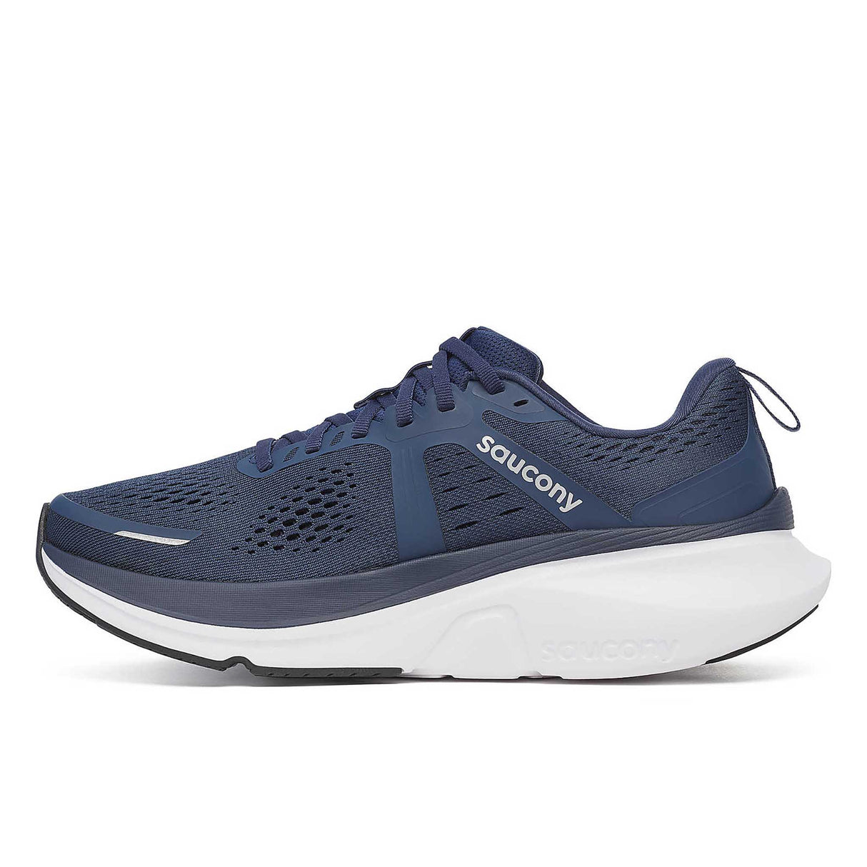 Souliers de course Saucony Guide 18 homme lateral - Navy