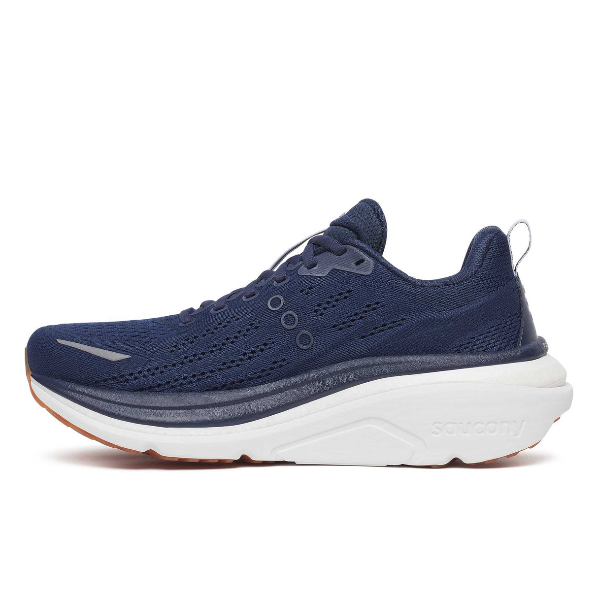Saucony Hurricane 25 souliers de course homme lateral - Navy / Cloud