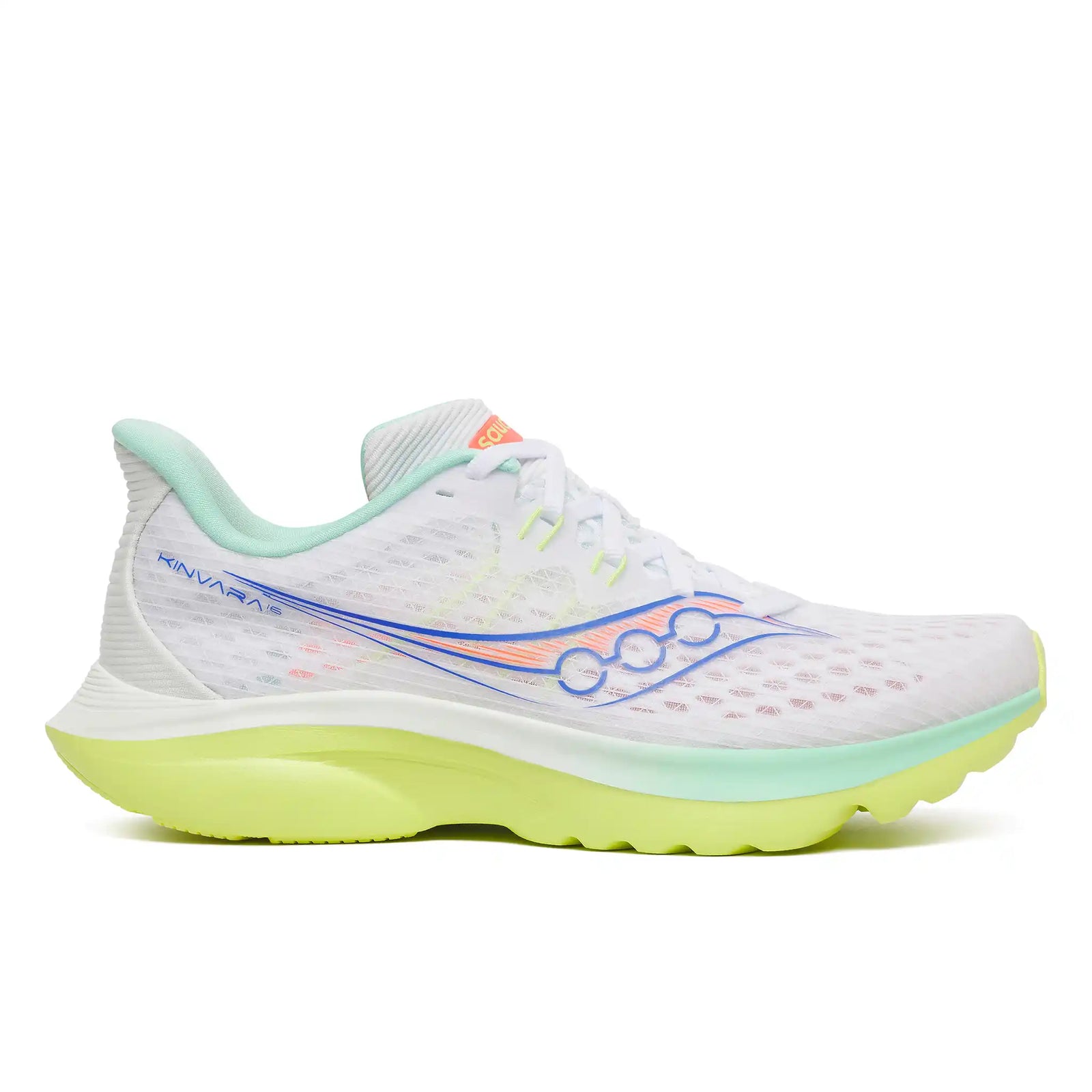 Saucony Kinvara 16 chaussures de course à pied femme - White / Tart