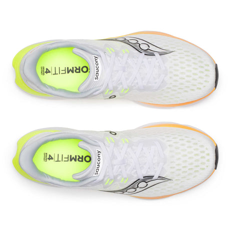 Saucony Kinvara 16 souliers de course homme empeigne - White / Citron