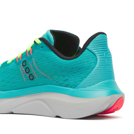 Saucony Kinvara 16 souliers de course femme details - Teal / Mutant