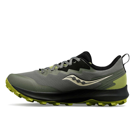 Saucony Peregrine 14 GTX souliers de course sur sentier homme lateral - Bough / Olive