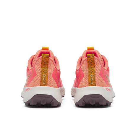 Saucony Peregrine 15 Women's Trail Running Shoes heel - Coral / Salmon