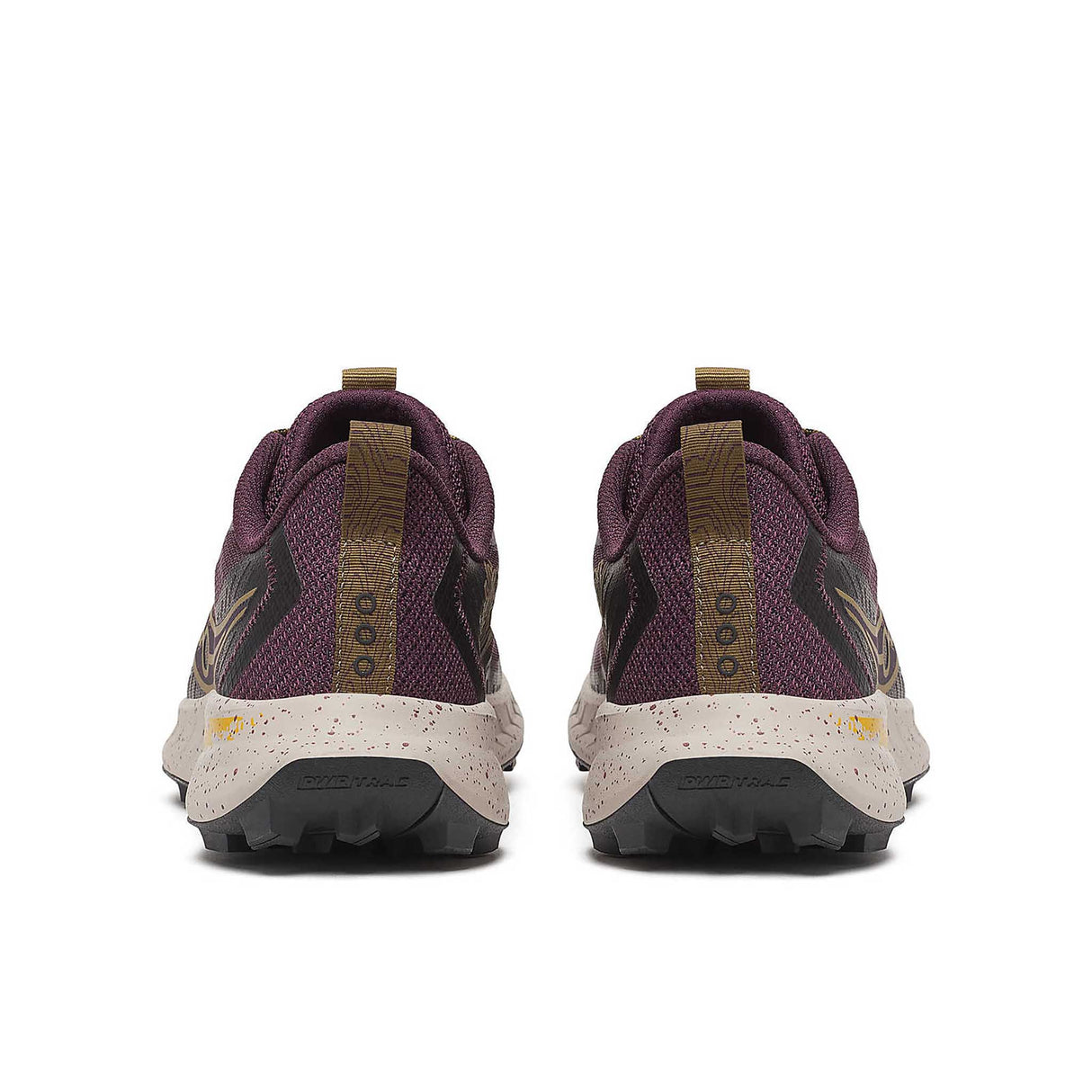 Saucony Peregrine 15 Women's Trail Running Shoes heel - Wine / Kodiak