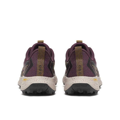 Saucony Peregrine 15 Women's Trail Running Shoes heel - Wine / Kodiak