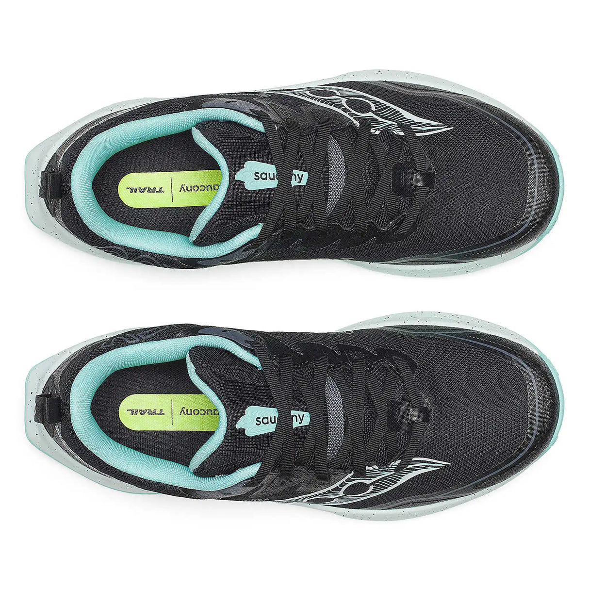 Saucony Peregrine 16 GTX chaussures de course à pied trail femme - Black / Aqua