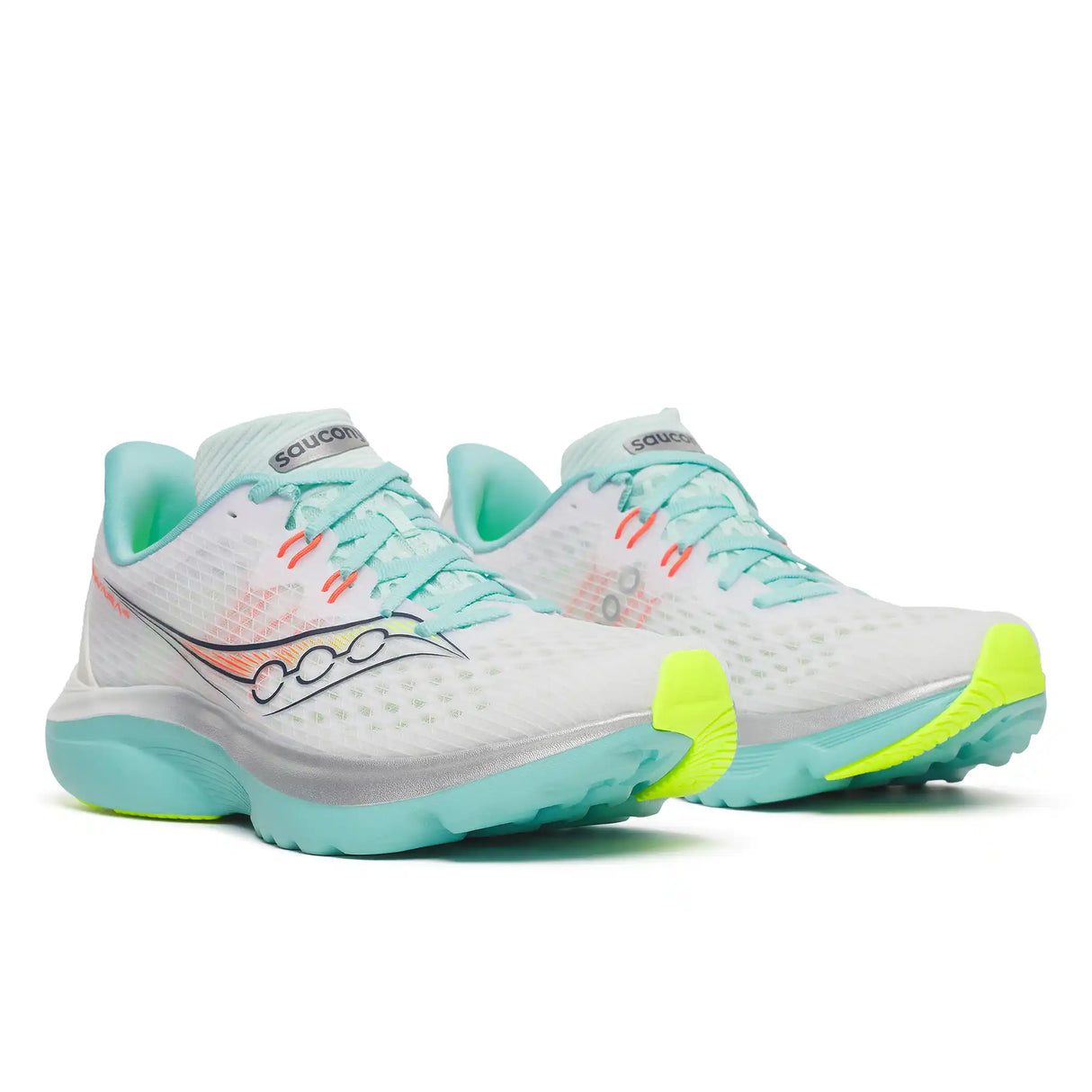 Saucony Kinvara 16 chaussures de course à pied femme - White / Aqua