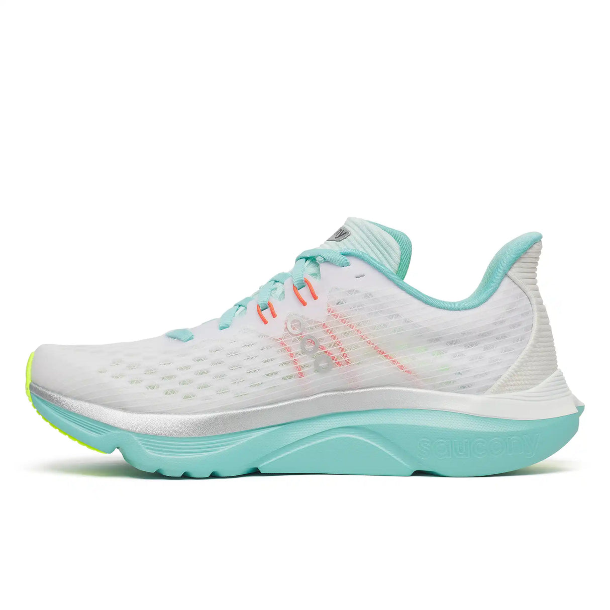 Saucony Kinvara 16 chaussures de course à pied femme - White / Aqua