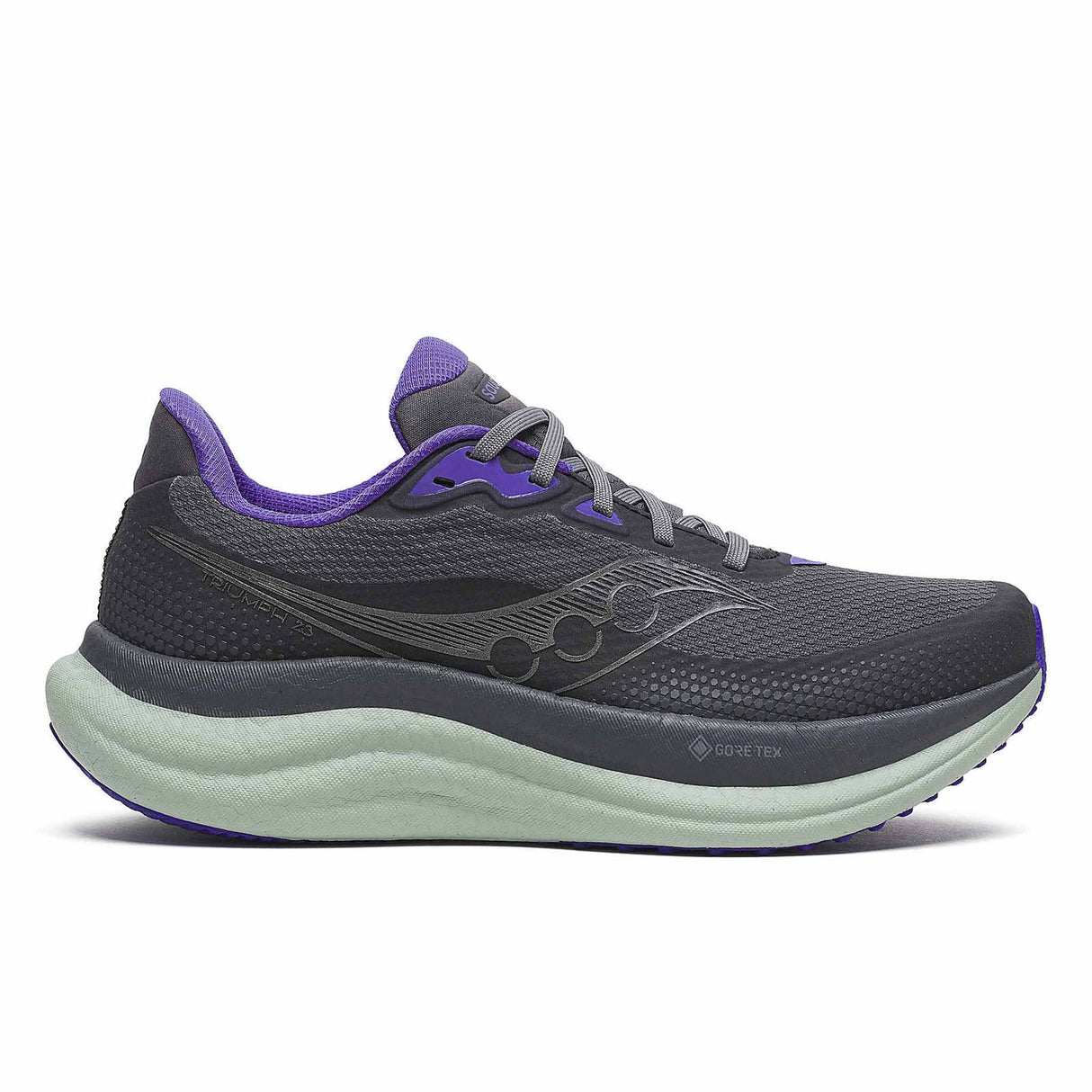 Saucony Triumph 23 GTX Women's Running Shoes - Shadow / Aloe