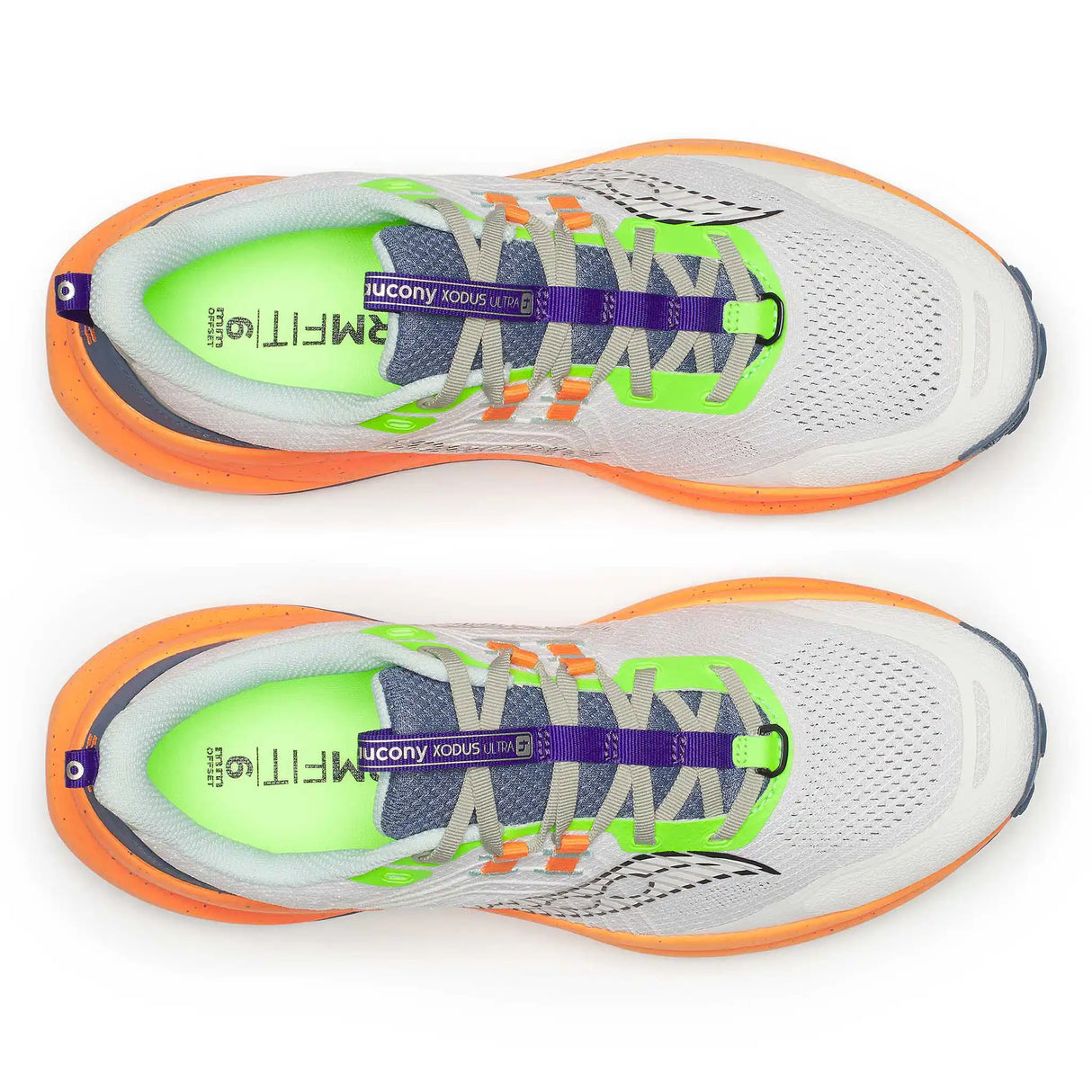 Saucony Saucony Xodus Ultra 4 chaussures de course à pied trail homme - White / Turmeric