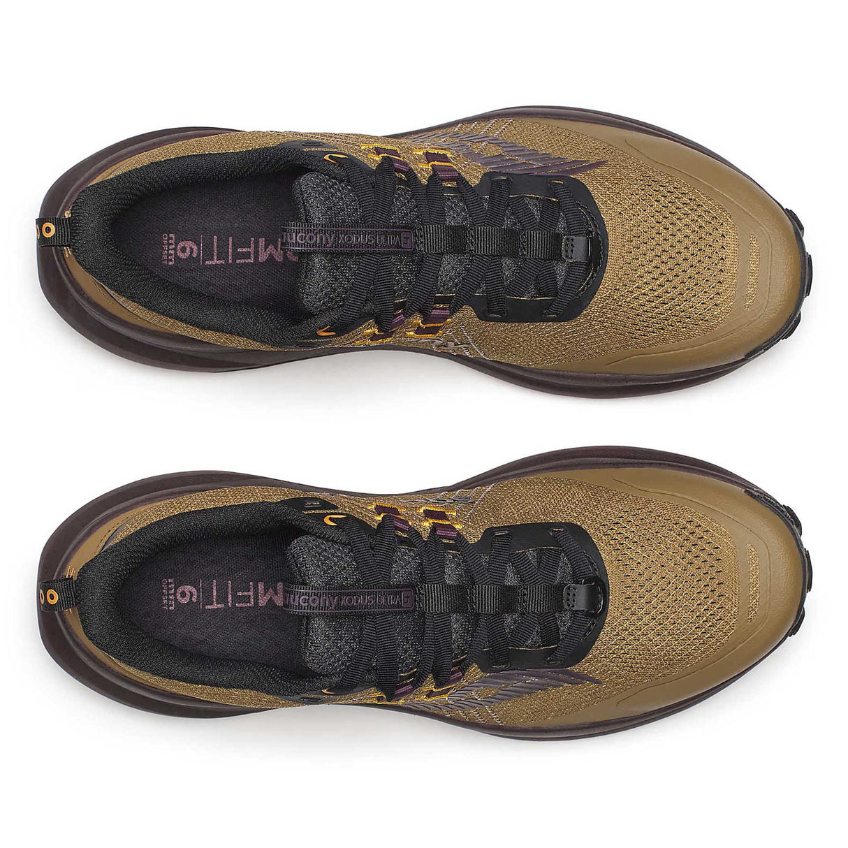 Saucony Xodus Ultra 4 souliers de course à pied trail homme empeigne - Kodiak / Wine